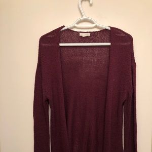 Burgundy cardigan size: XS-S